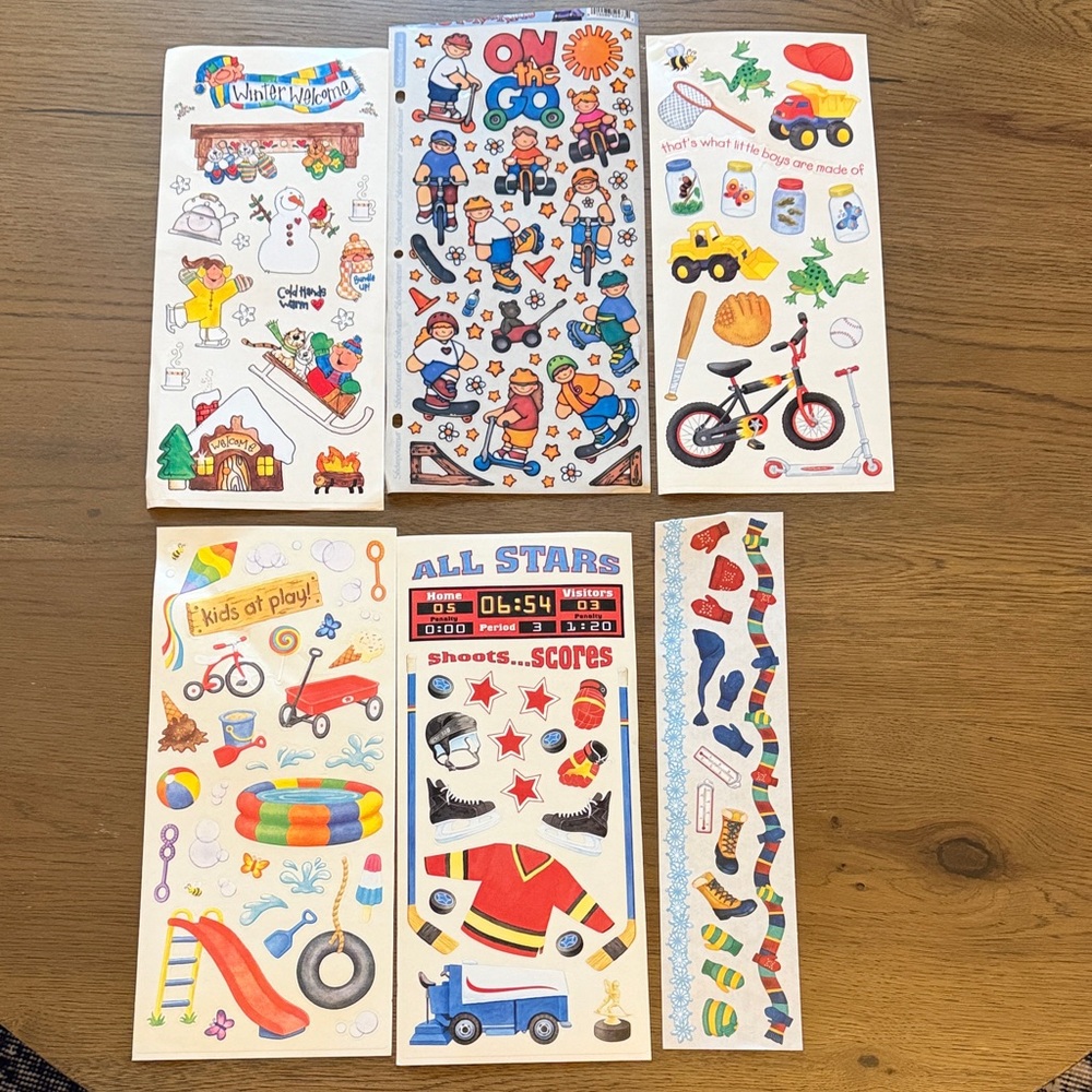 Vintage Stickers Sandylion Scrapbook Bundle